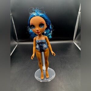 Rainbow High Skyler Bradshaw Fashion Doll Blue Hair Blue Eyes Denim Outfit